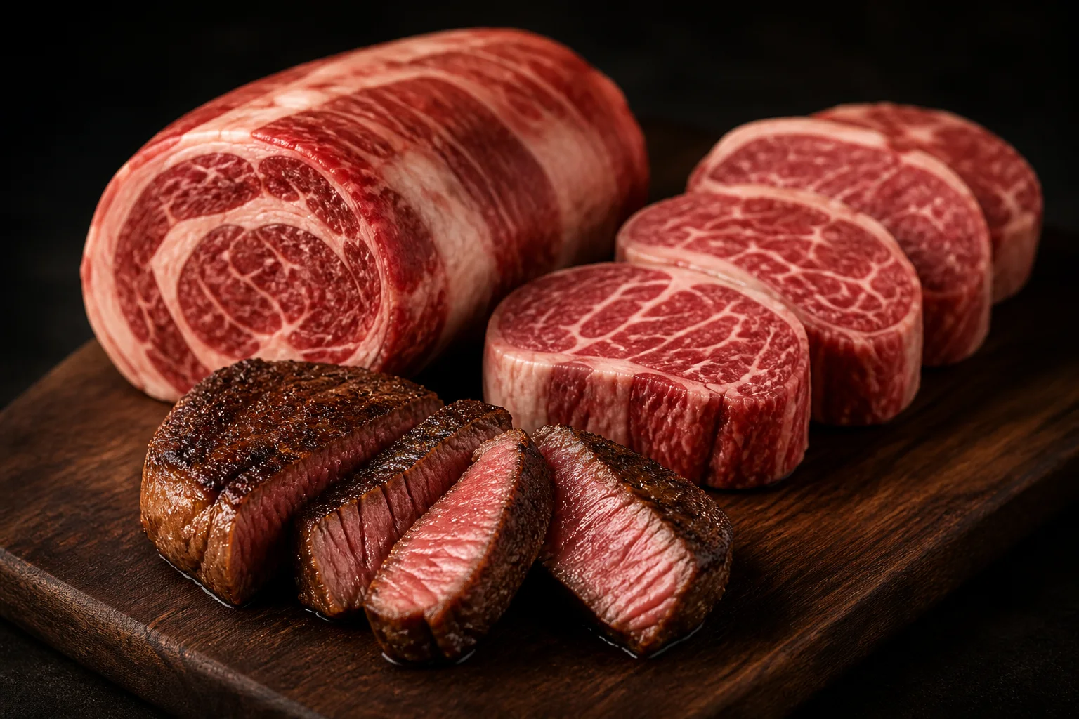 Original editorial food photograph illustrating Ribeye Cap Steak